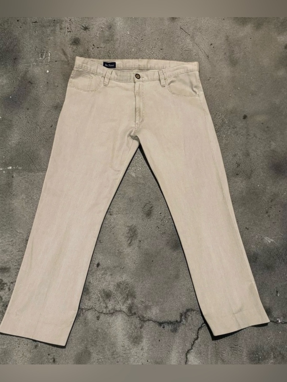 Paul Fredrick Rare Vintage Denim Pants Men’s Lightweight Gray 100% Cotton 38x30